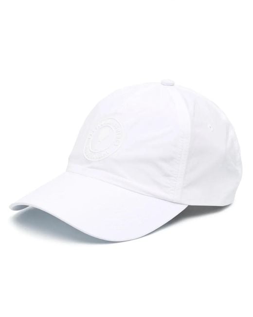 Frescobol Carioca White Embroidered-Logo Baseball Cap for men