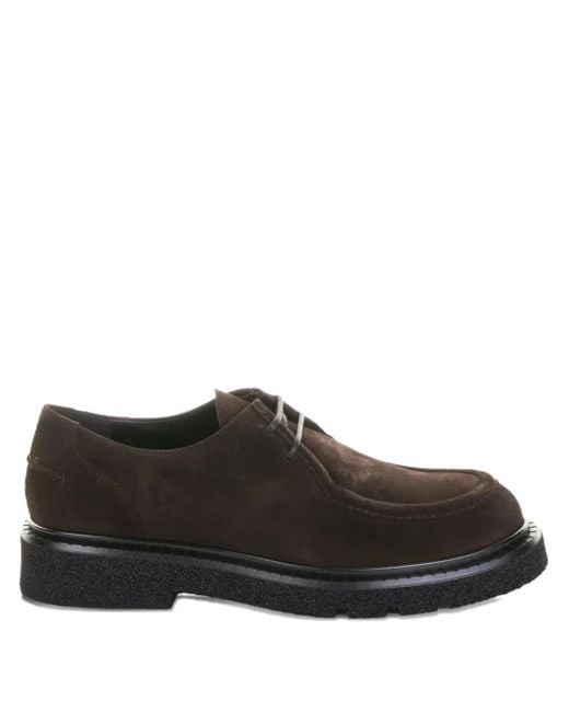 Guglielmo Rotta Brown Wildleder-Loafer mit Schnürung
