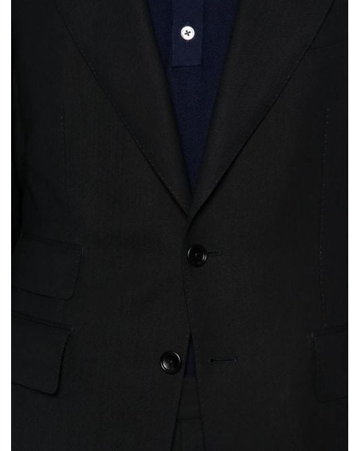 Tom Ford Black Single-Breasted Suit for men