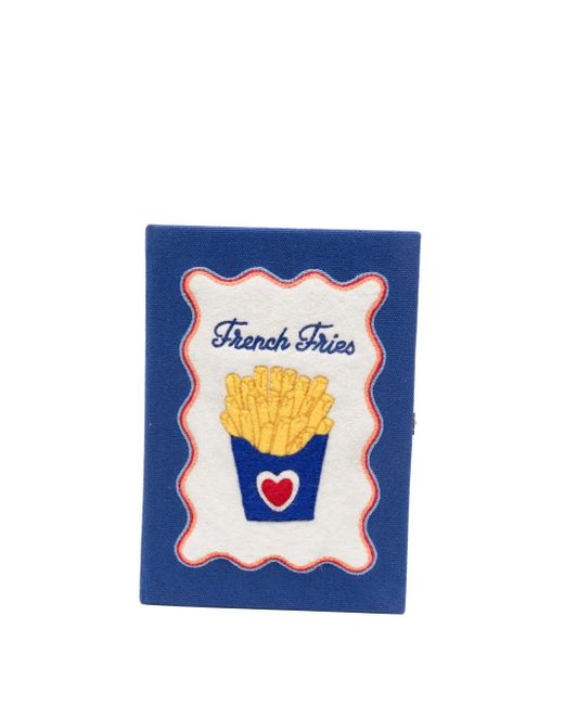 Olympia Le-Tan Blue French Fries Clutch Bag