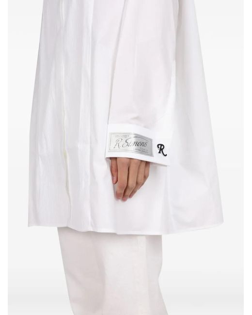 Raf Simons White Logo Patch Shirt