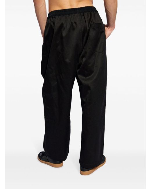 Maison Margiela Black Drop-crotch Twill Trousers for men