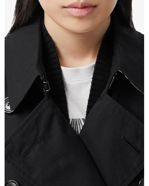 Burberry Black The Mid-length Kensington Heritage Trench Coat