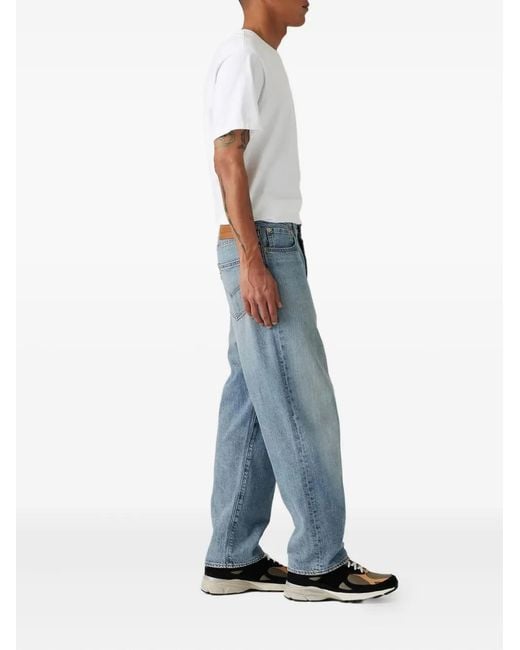 Levi's Blue Five-Pocket Design Jeans for men
