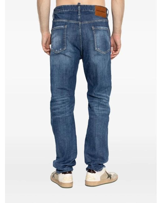 DSquared² Jeans Met Logo in het Blue voor heren