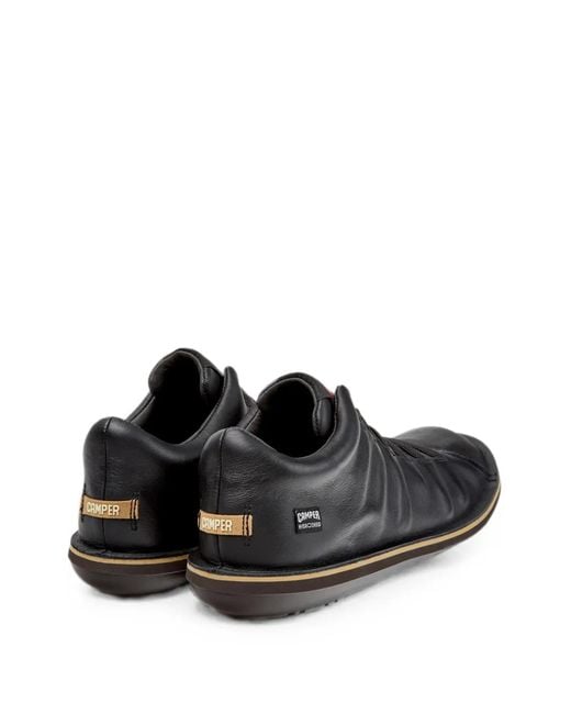 Camper Black Beetle Leather Sneakers for men