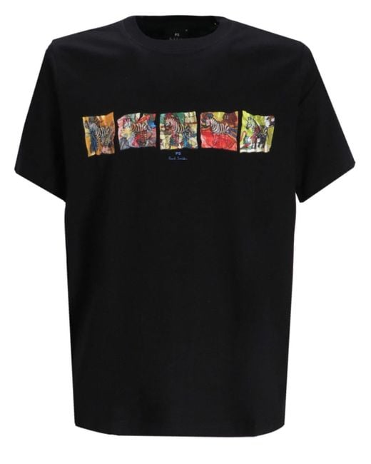 T-shirt à imprimé graphique PS by Paul Smith pour homme en coloris Black