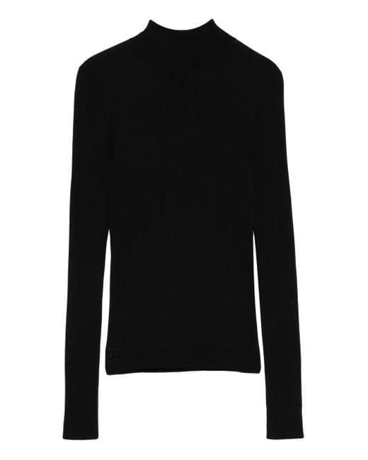 Twinset Black Long-Sleeves T-Shirt