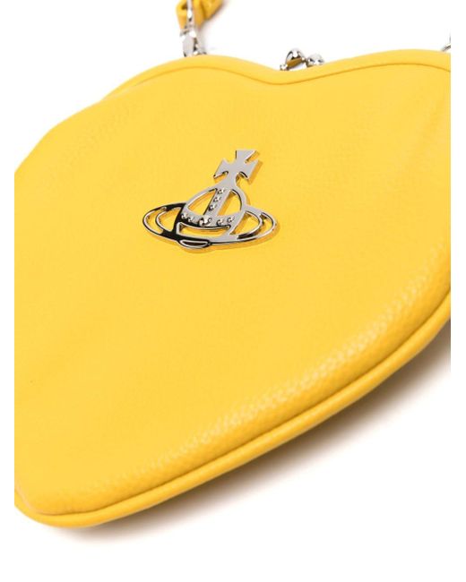 Borsa tote Belle Heart di Vivienne Westwood in Yellow