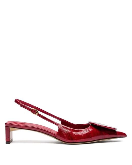 Jacquemus Red Les Slingbacks Duelo Basses