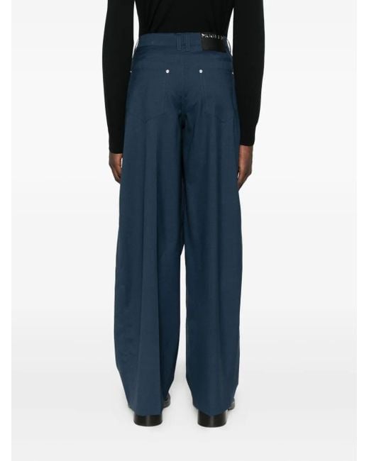 メンズ Mugler ラップワイドパンツ Blue