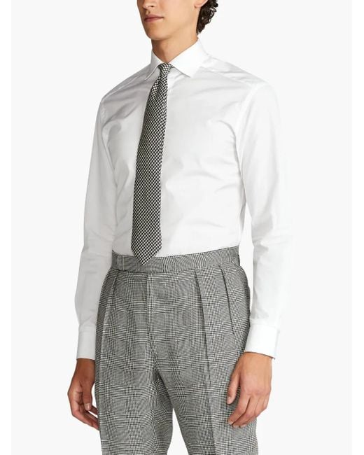 Ralph Lauren White Poplin Shirt for men