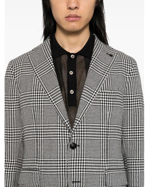 メンズ Tagliatore シングルジャケット Gray
