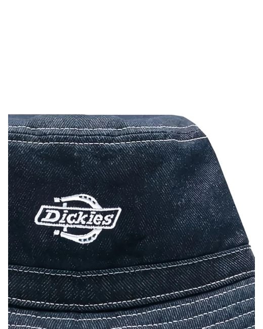 Dickies Blue Denim-Effect Bucket Hat for men