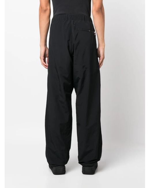 OAMC Black Logo-Patch Track Pants for men