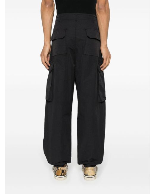 Pantalon en coton à poches cargo Laneus pour homme en coloris Black