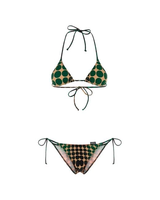 Jean Paul Gaultier White Reissue Polka-Dot Bikini Set