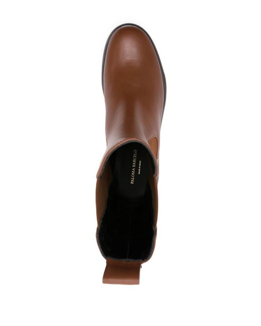 Paloma Barceló Brown Jack Round-Toe Boots