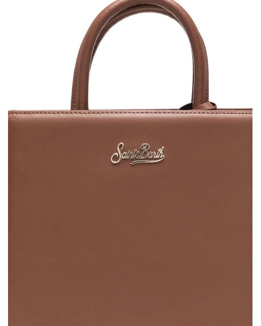 Mc2 Saint Barth Brown Midi Shopping Bag