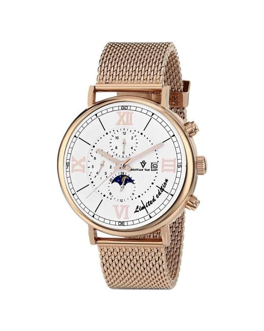 Christian Van Sant Natural Somptueuse Ltd 46Mm Watch for men
