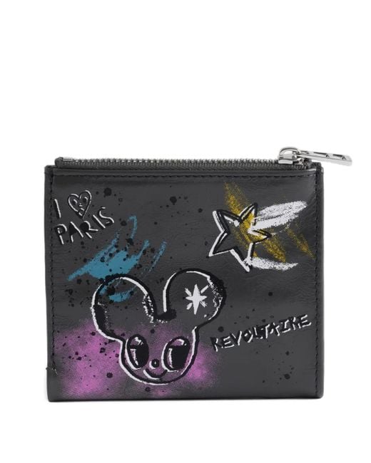 Zadig & Voltaire Black Humberto Zip Wallet