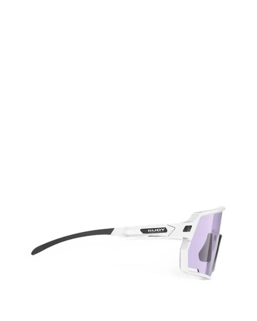 Rudy Project White Kelion Geometric-Frame Sunglasses