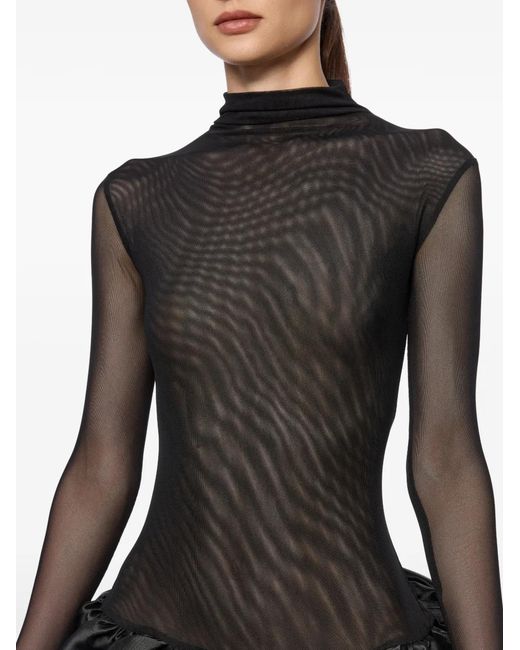 Atu Body Couture Black Puffball Mini Dress