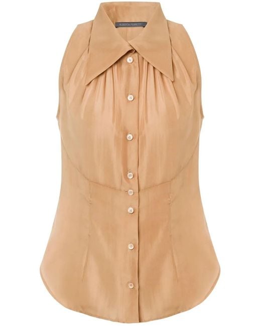 Alberta Ferretti Natural Shirts