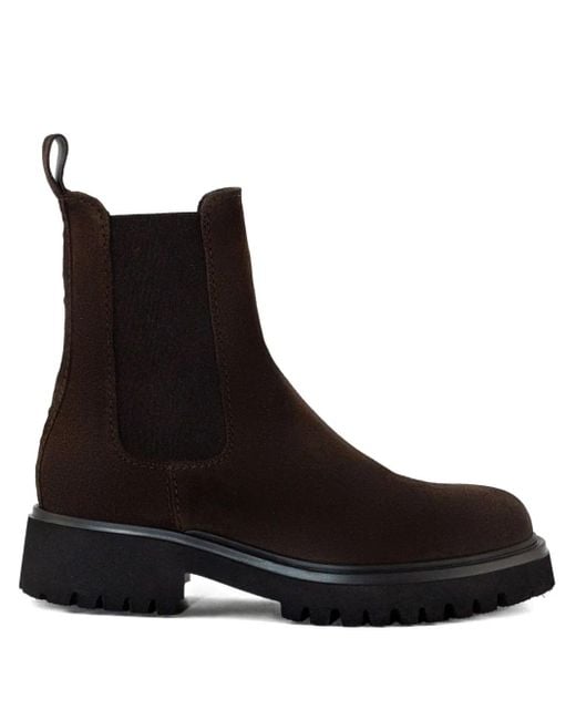 Guglielmo Rotta Black Chelsea-Boots mit elastischem Einsatz