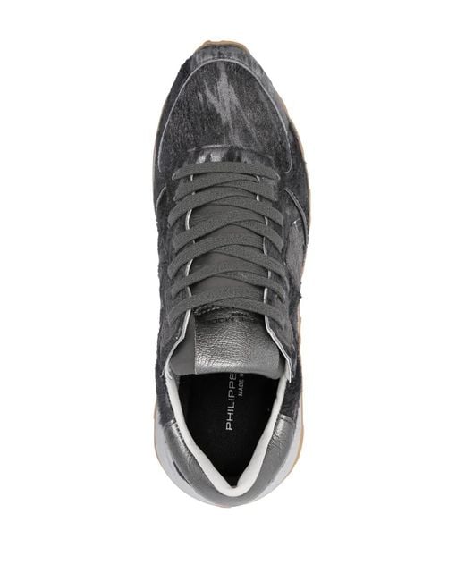 Philippe Model Gray Tropez Haute Sneakers