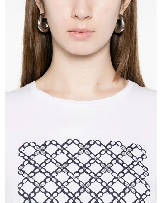 Marella White Print T-Shirt