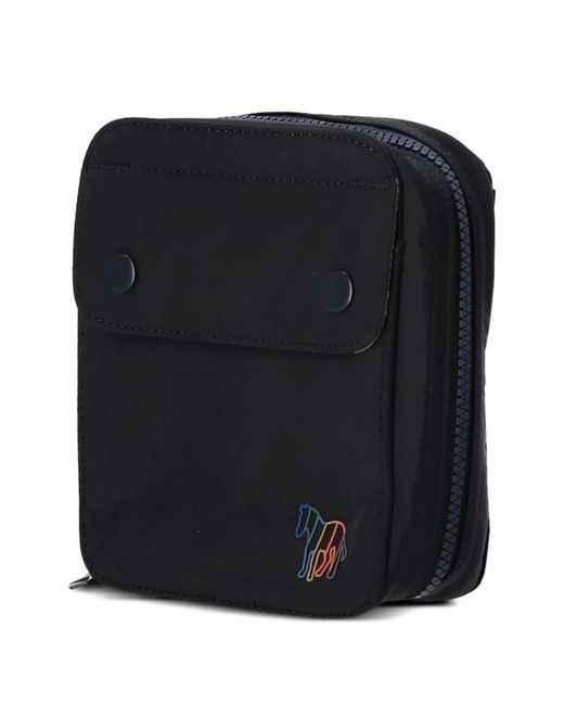 Borsa Messenger Zebra di Paul Smith in Black da Uomo