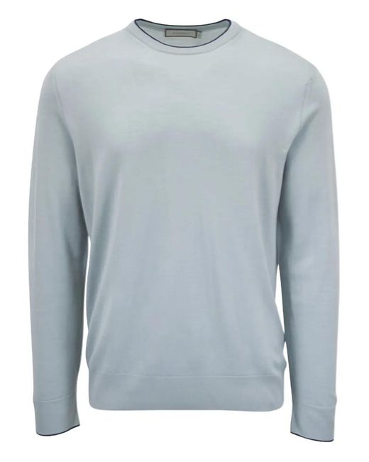 Pull À Poignets Nervurés Canali pour homme en coloris Blue