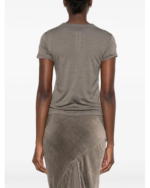 Rick Owens Gray Short-Sleeves T-Shirt