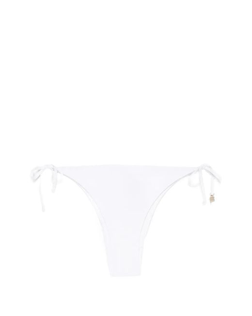 Fisico White Tie-Side Bikini Bottoms
