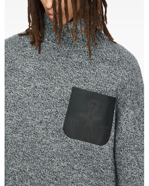 J.W. Anderson Gray High Neck Sweater for men