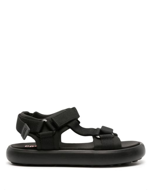 Camper Black Pelotas Flota Touch-strap Sandals for men