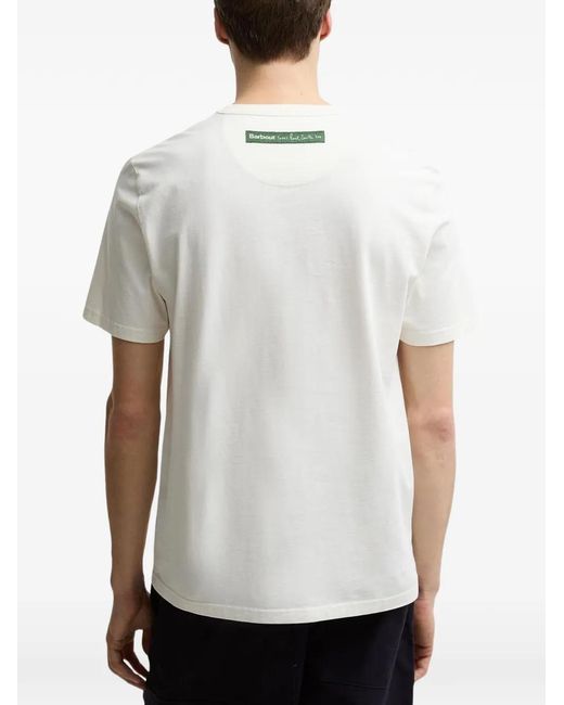 Barbour Blue X Paul Smith Graphic-Print T-Shirt for men