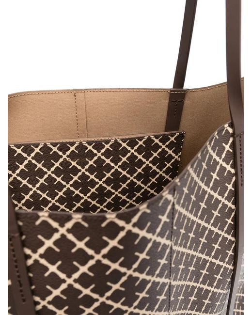 By Malene Birger Brown Abigail Printed Tote Bag