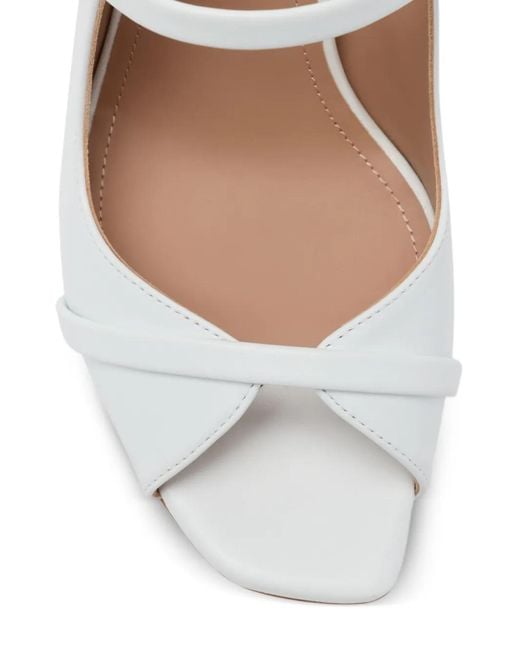 Malone Souliers White Noah Heeled Sandals