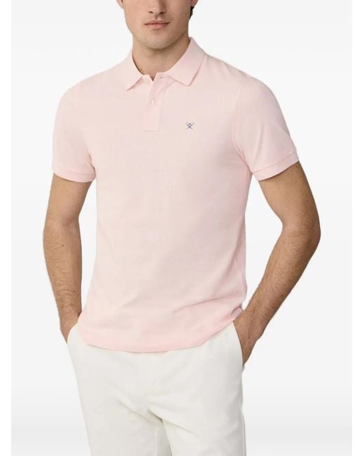 Polo Con Logo Bordado Hackett de hombre de color White