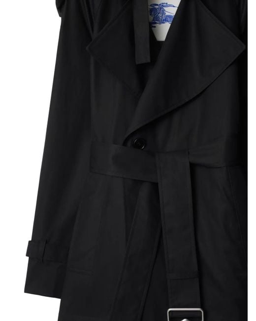 Burberry Black Trenchjacke Aus Gabardine