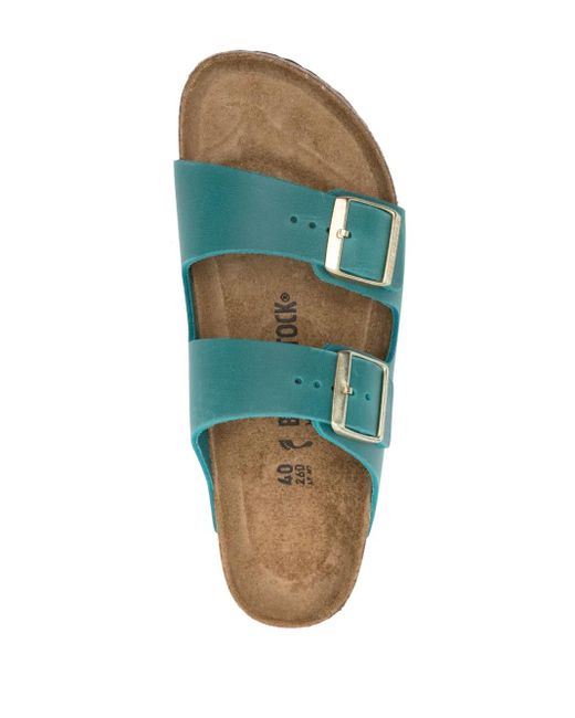 Birkenstock Green Arizona Leather Sandals