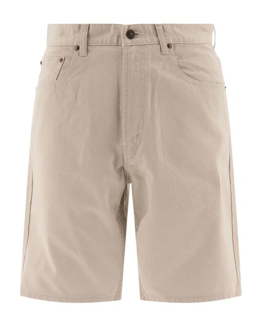 Beams Plus Natural Five-Pocket Shorts for men