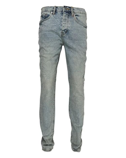 Purple Brand Atlin Blitz Jeans Verfraaid Met Stras in het Blue voor heren