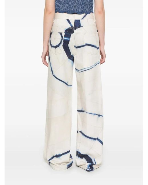 Sandro White X Louise Bourgeois Printed Jeans