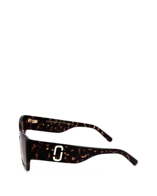 Marc Jacobs Brown Marc Square-Frame Sunglasses
