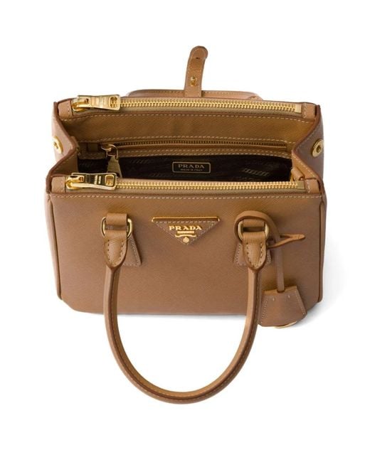 Prada Metallic Mini Galleria Tote Bag