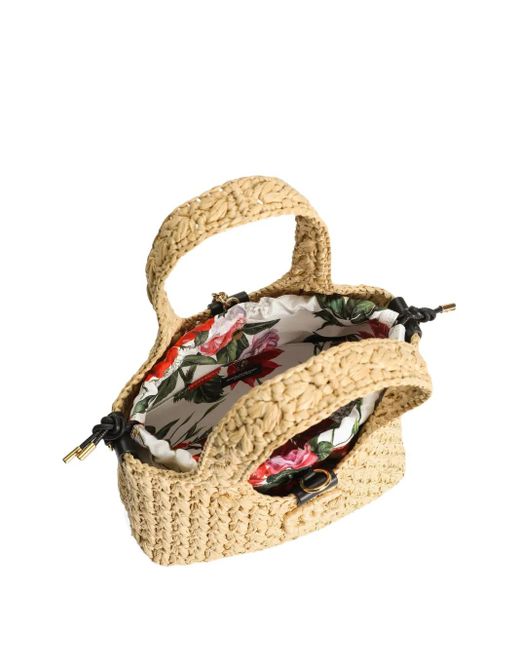 Dolce & Gabbana Geweven Shopper in het Natural