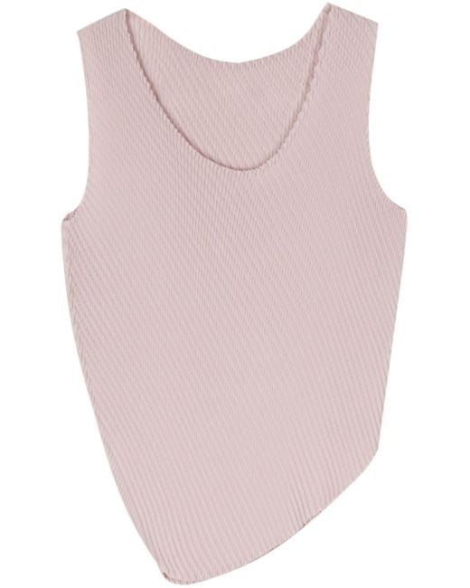Top plissettato di Issey Miyake in Pink